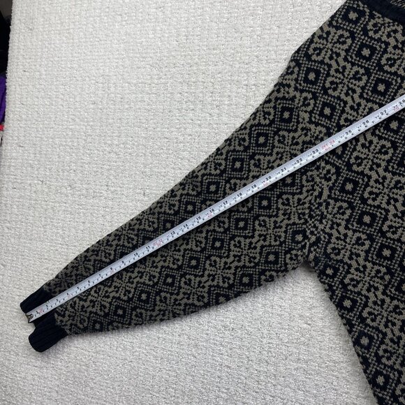 Vintage 90s Pierre Cardin Knit Sweater Mens M Psychedelic Geometric AOP Black - Picture 7 of 10